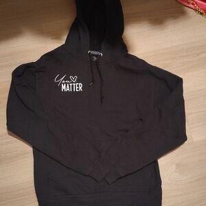 Custom Black Womens Hoodie with 'You Matter' Design